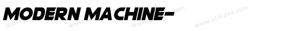 Modern Machine字体转换